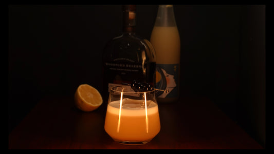 Yuzu whiskey sour